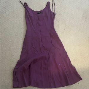 DKNY Plum Midi Dress